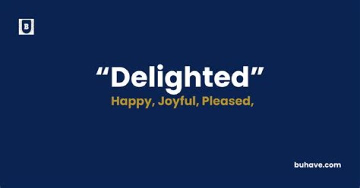 delighted meaning