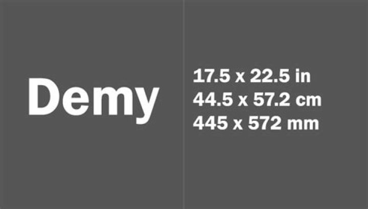 demy paper size