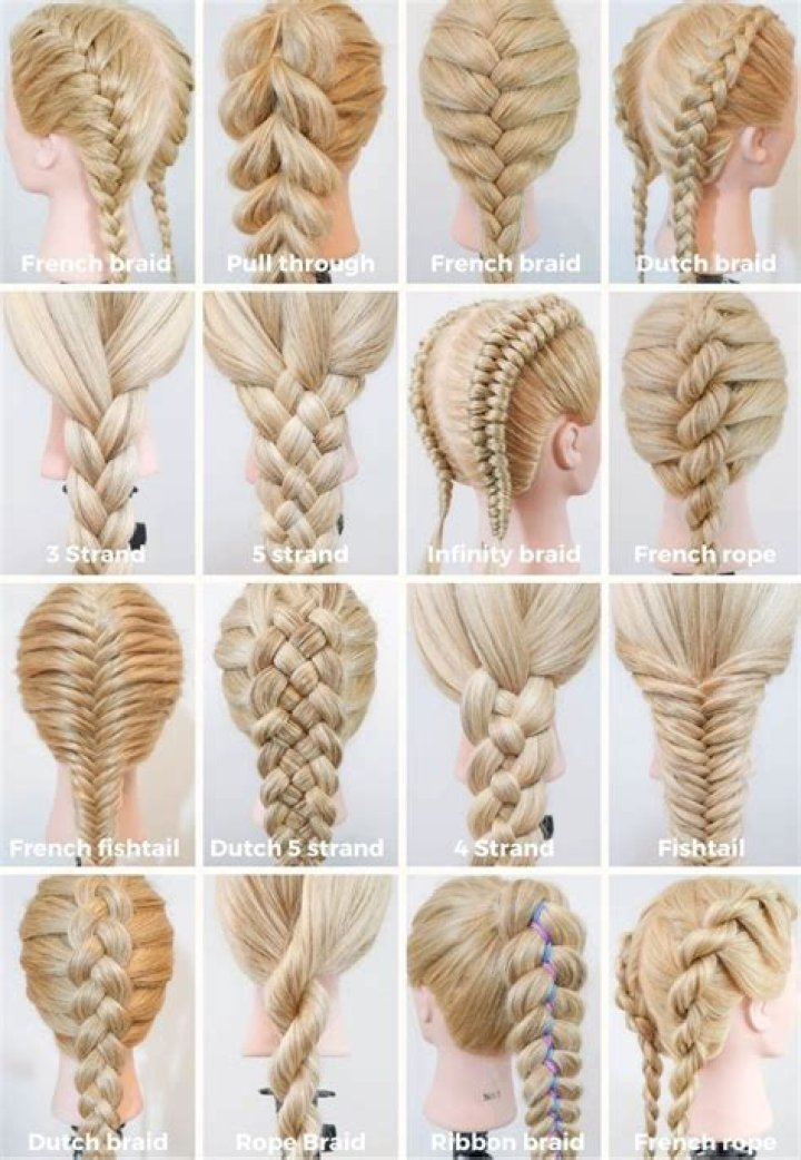 different types of french braids