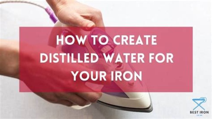 distilled water for irons