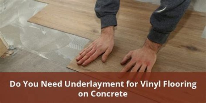 do you need underlayment for vinyl flooring