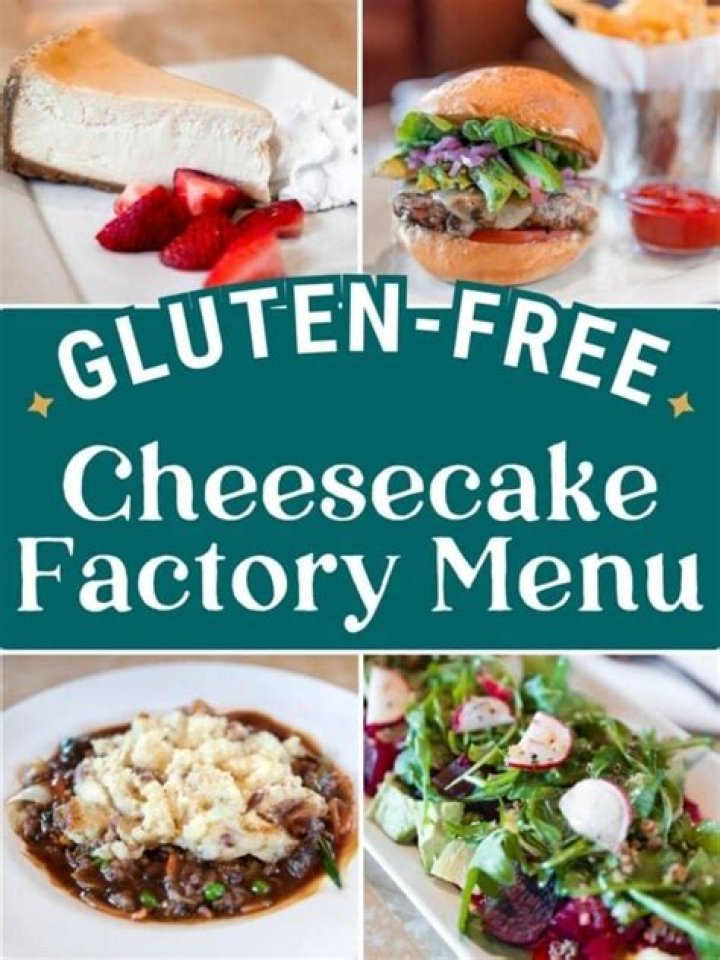 does cheesecake factory have gluten free cheesecake