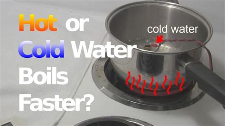 does cold water boil faster