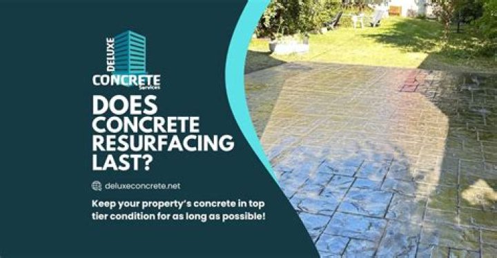 does concrete resurfacing last