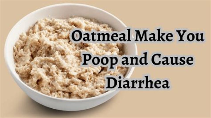 does oatmeal make you poop