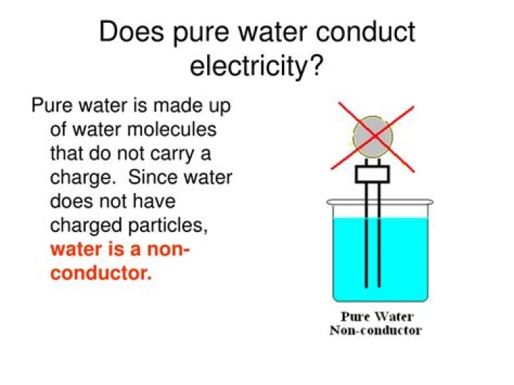 does pure water conduct electricity