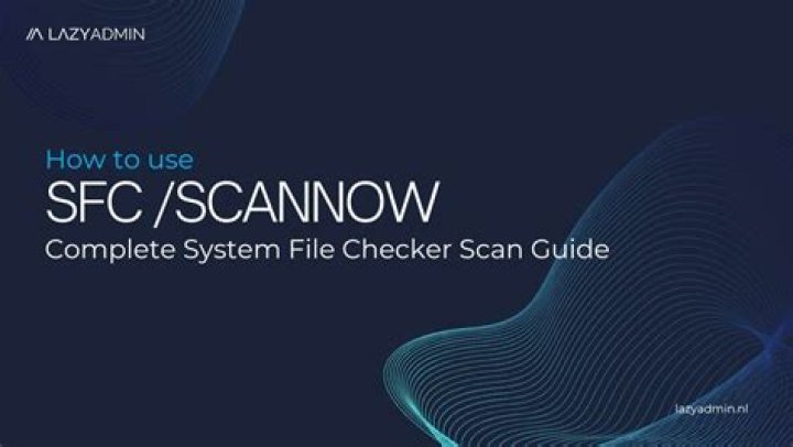 Does sfc Scannow actually do anything?