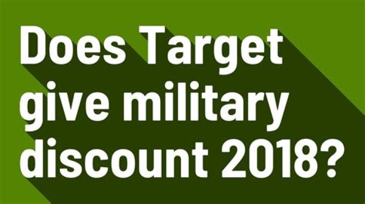 does target give military discount