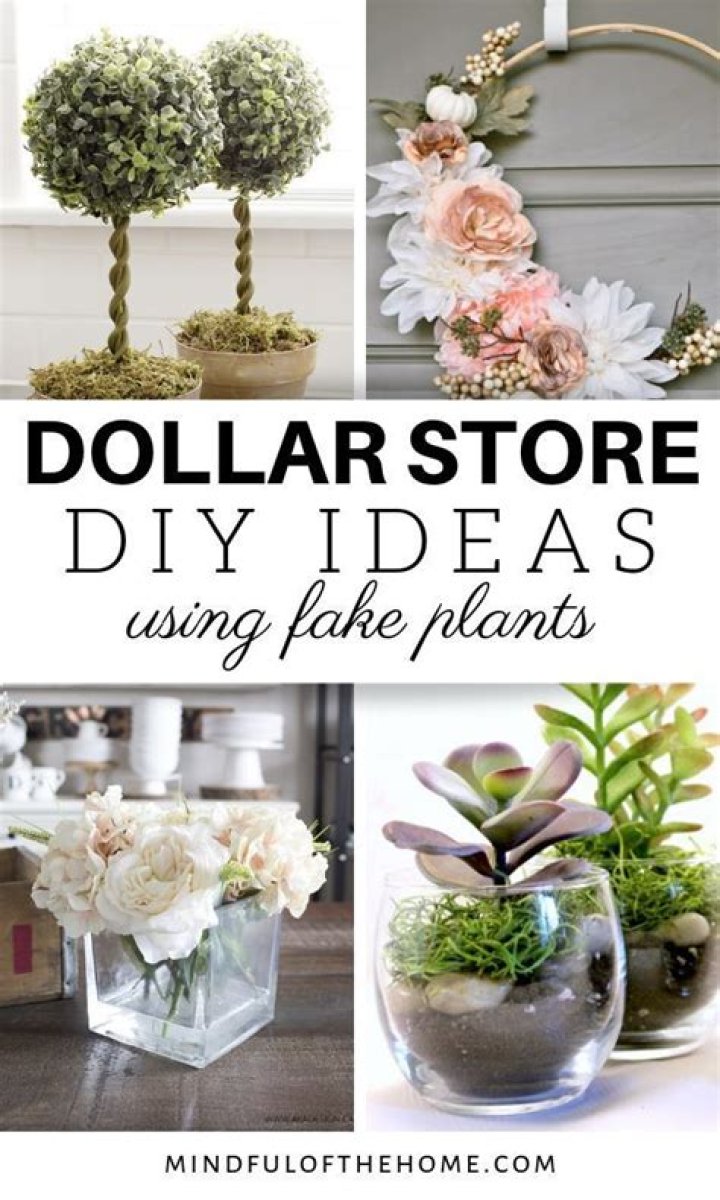 dollar tree fake plants