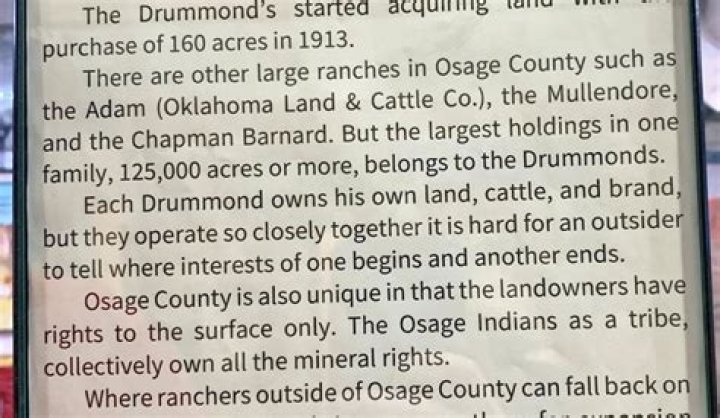 drummond ranch history