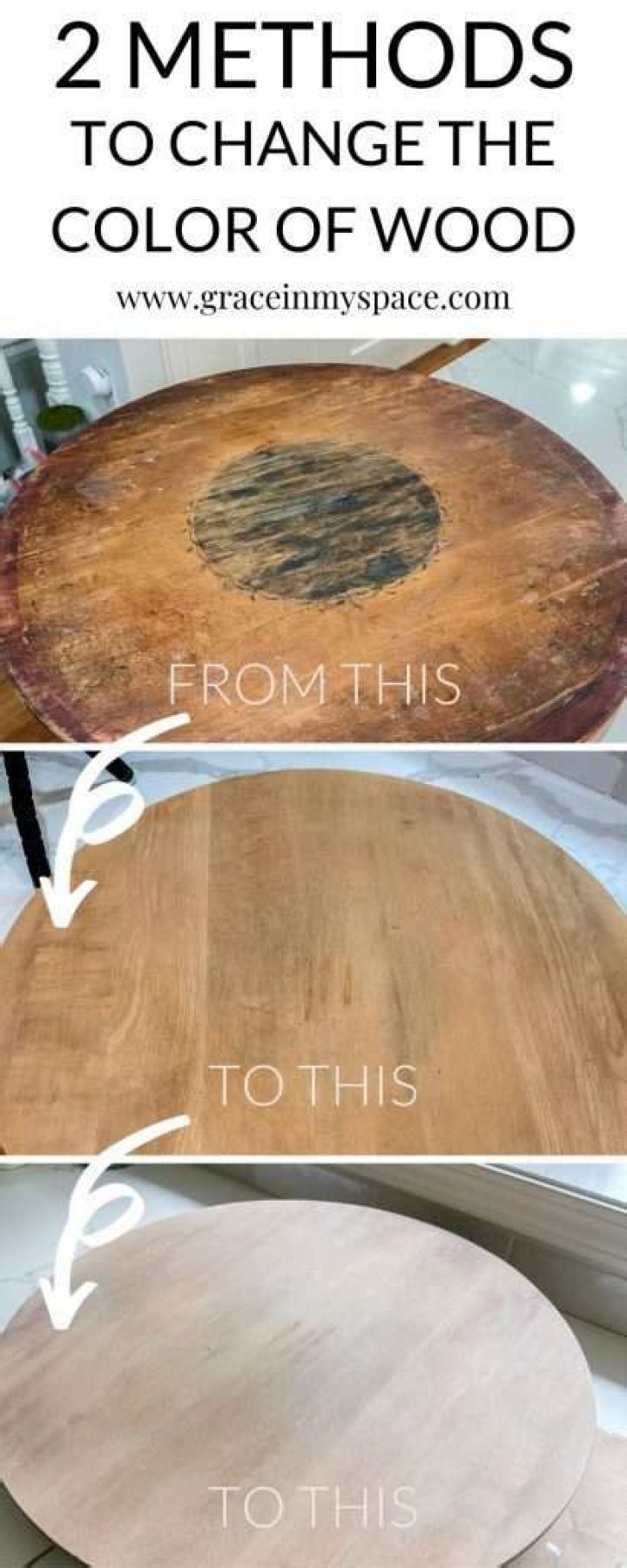easy way to change color of wood furniture