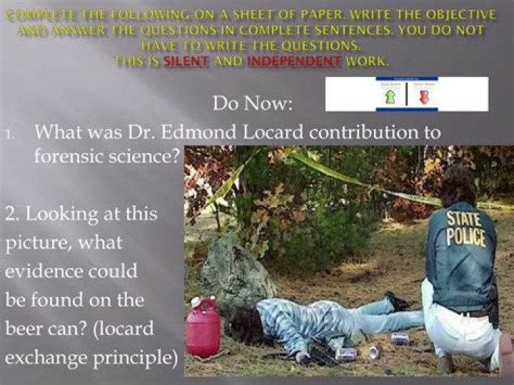 edmond locard contribution to forensic science