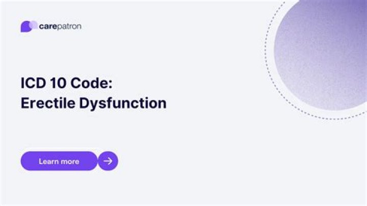 erectile dysfunction icd 10
