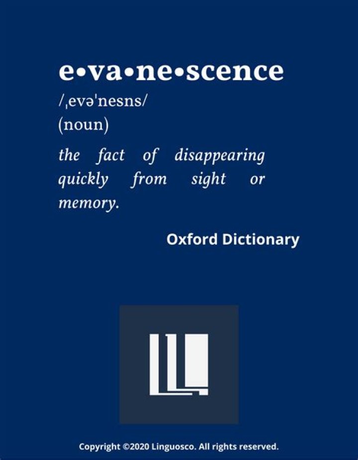 evanescence meaning