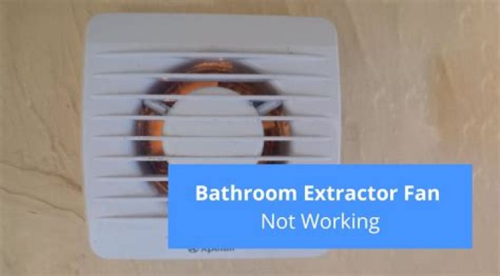 extractor fan not working