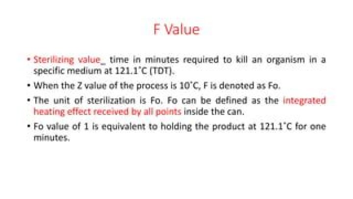 f value microbiology