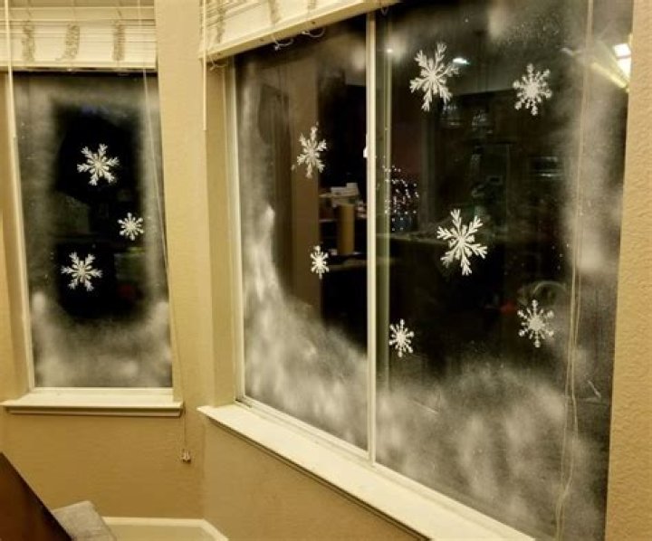 fake snow on windows