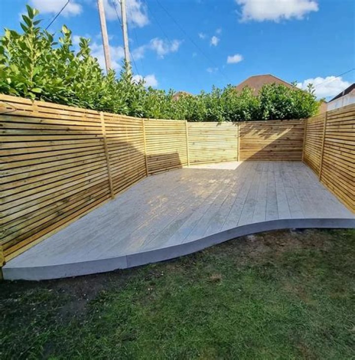 fence made from decking
