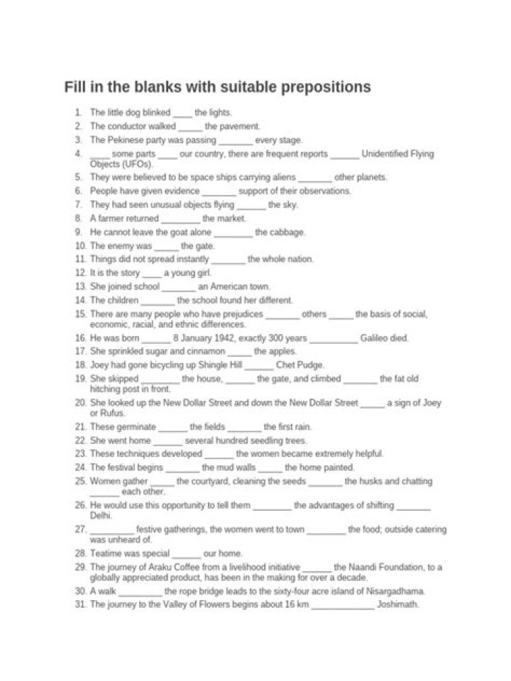 fill in the blanks answers