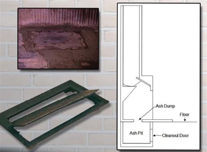 fireplace ash dump door