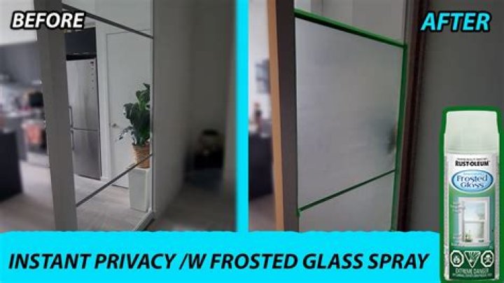 frosted glass spray