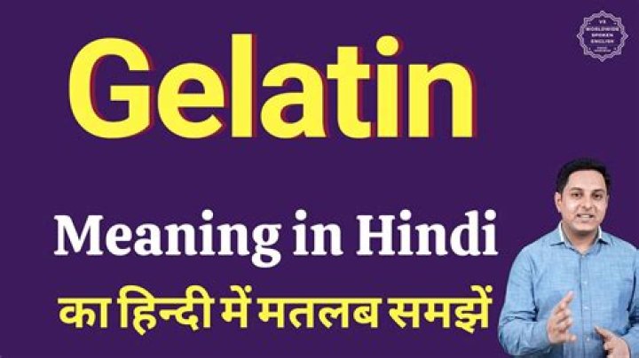 gelatin powder meaning