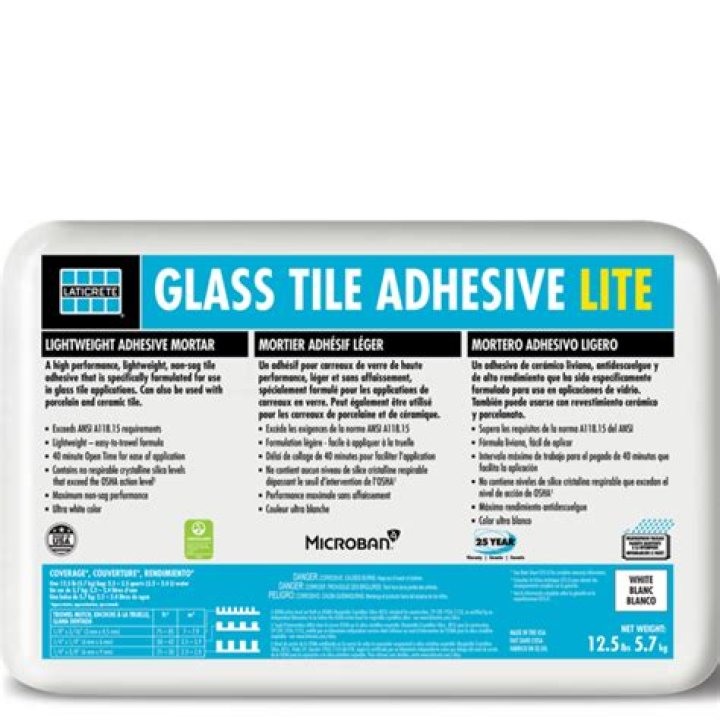 glass tile thinset