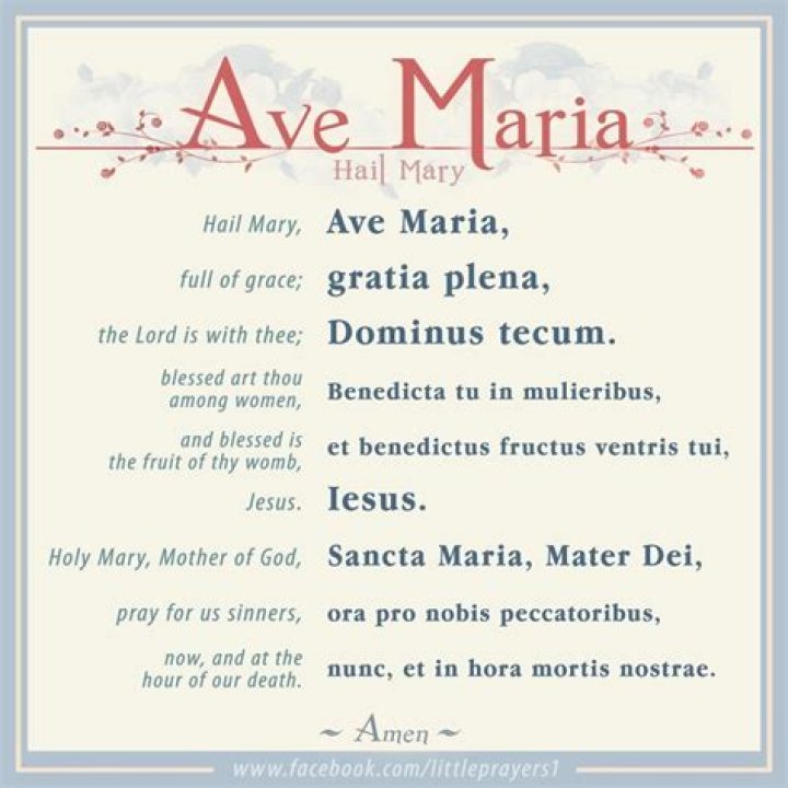 hail mary in latin