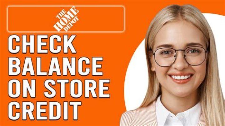 home depot store credit balance