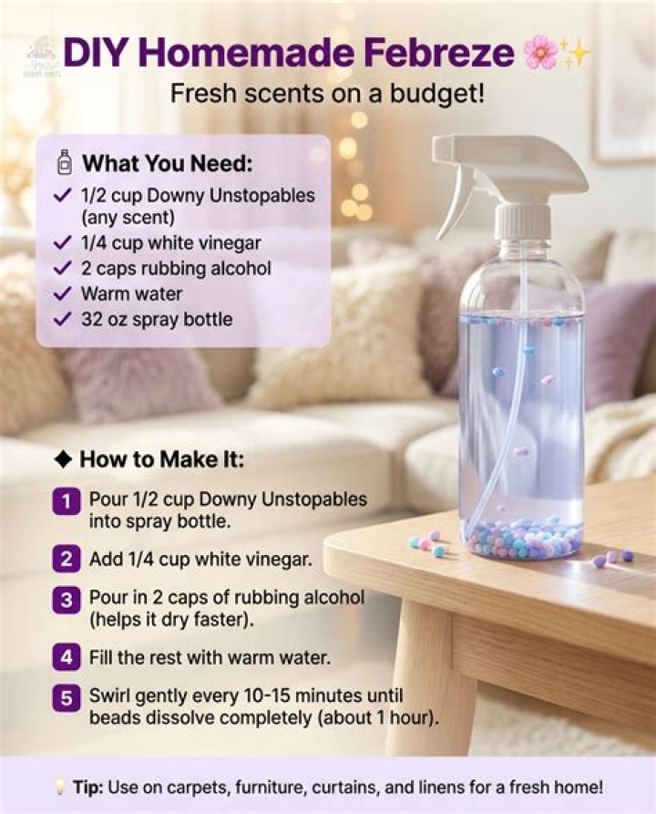 homemade febreze with unstopables