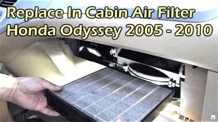 honda odyssey cabin air filter