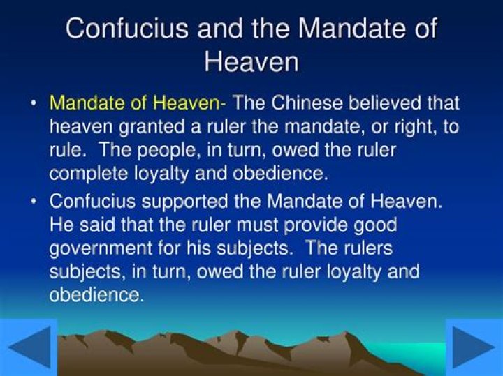 How could a ruler lose the mandate of heaven?