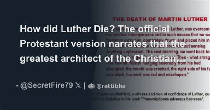 how did luther die