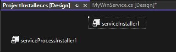 How do I add a Windows Service project installer