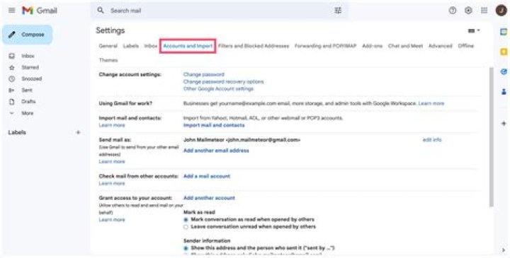 How do I change my email header?