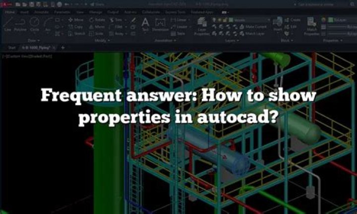 How do I change properties in AutoCAD?