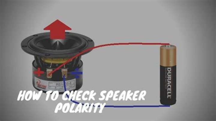 How do I check speaker polarity?