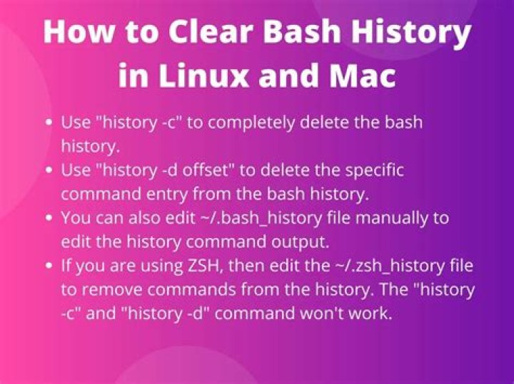 How do I clear bash history in Linux?