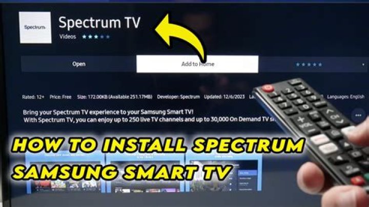 How do I download the Spectrum app on my smart TV?