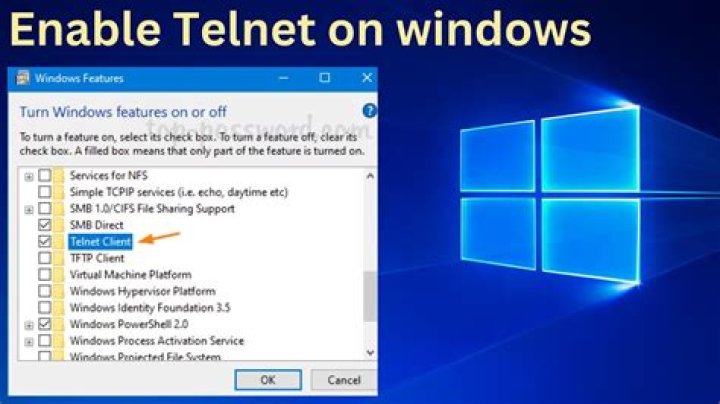 How do I enable telnet on Windows 7?