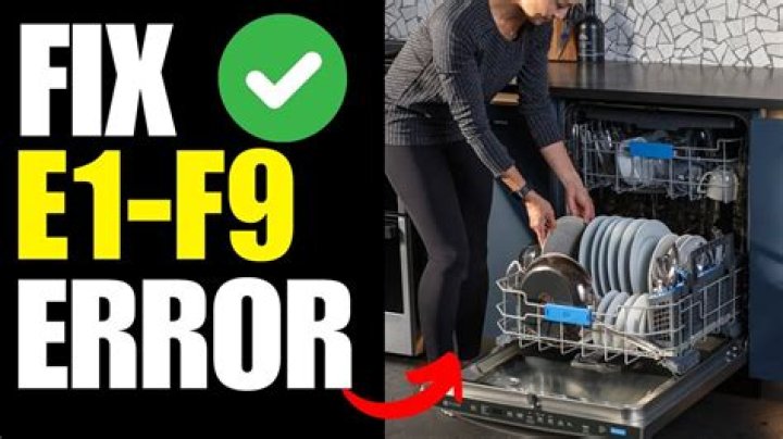 How do I fix e1 error on Fisher and Paykel dishwasher
