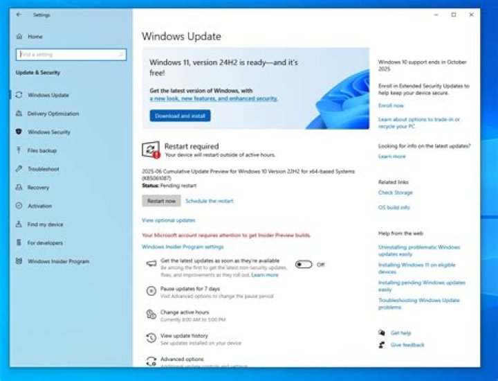 How do I get Windows Insider program