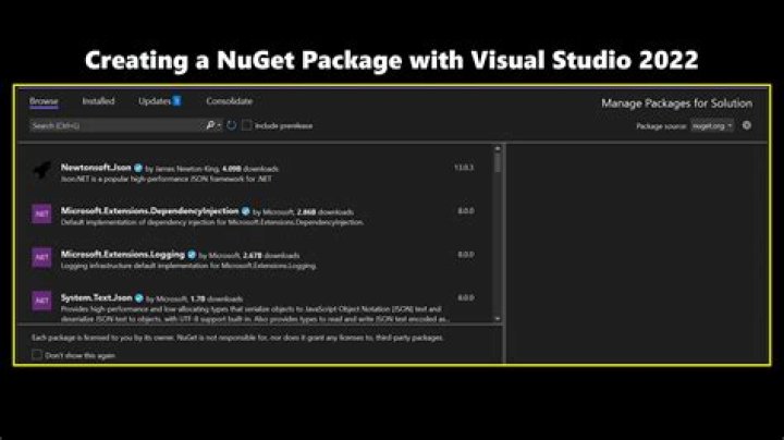 How do I import NuGet packages into Visual Studio 2017