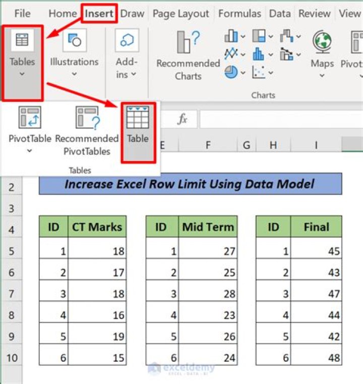 How do I increase row limit in Excel?