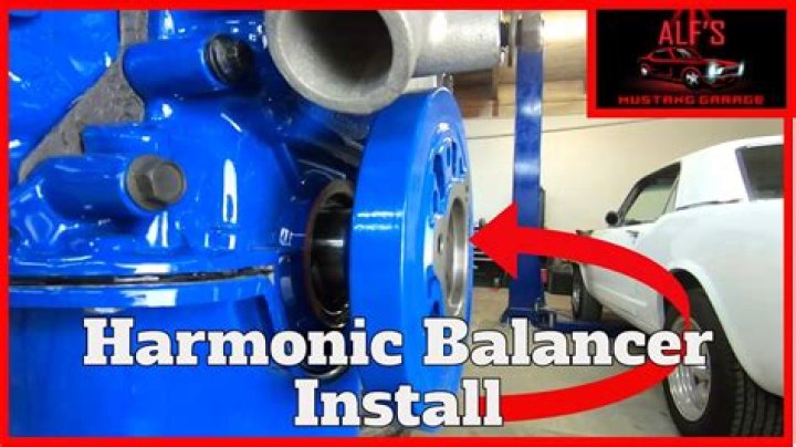 How do I install a new harmonic balancer