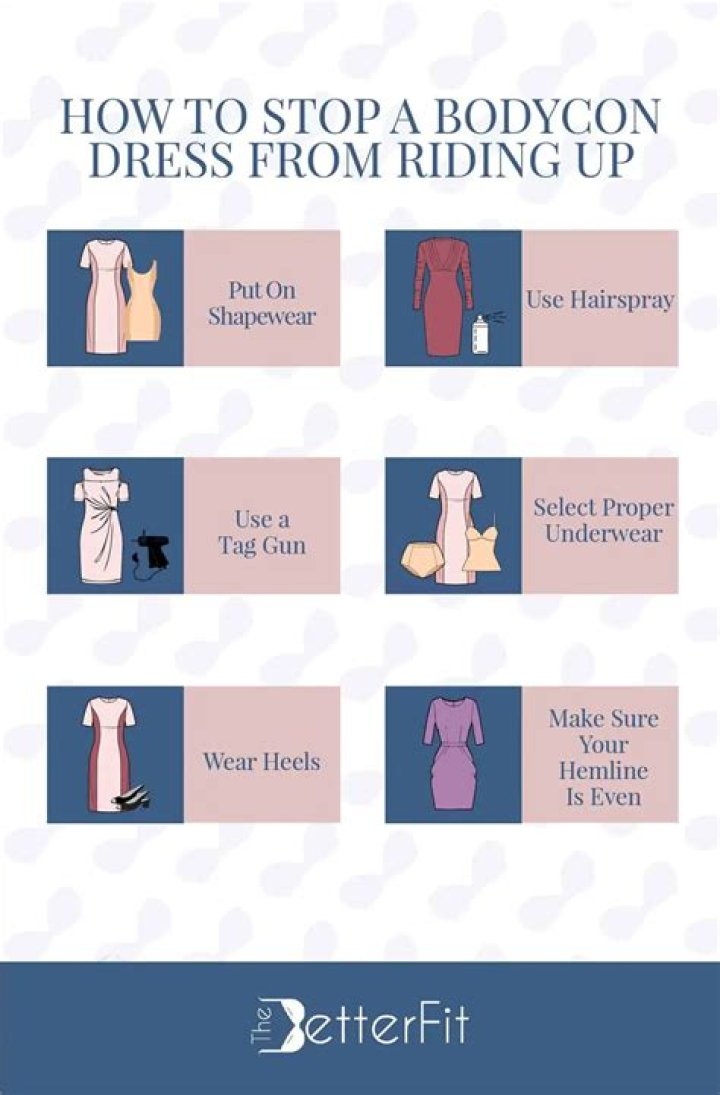 How do I keep my dress from riding up?