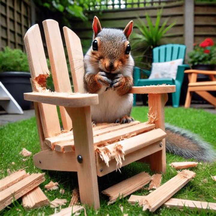 How do I keep squirrels from eating my wicker furniture