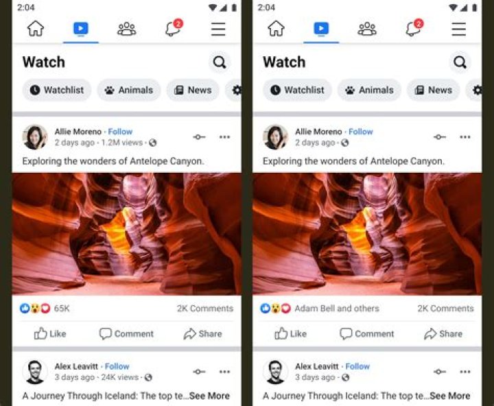 How do I see Facebook likes on my computer