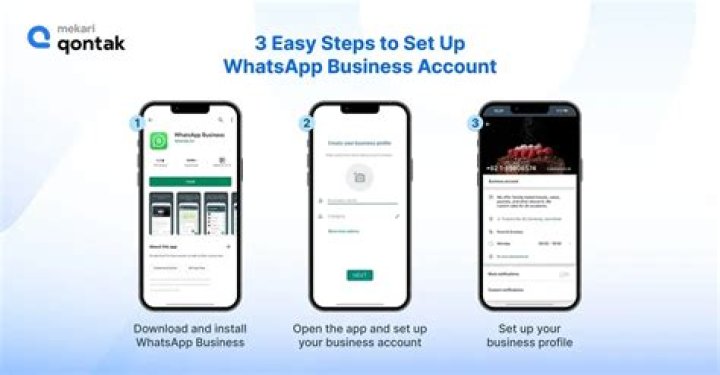 How do I set up a business WhatsApp account?