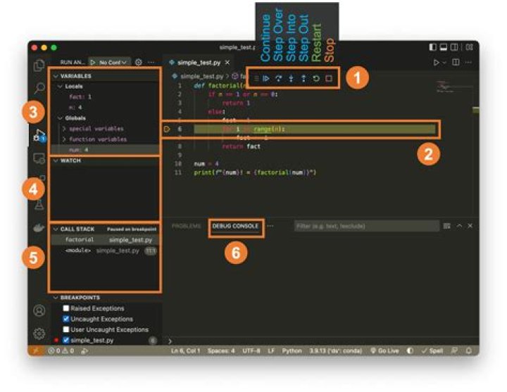 How do I use debug code in Visual Studio?